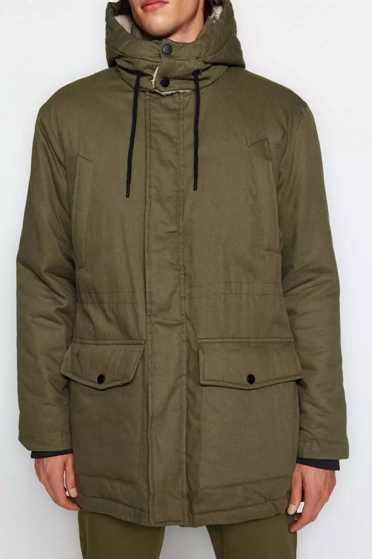 Mens best sale khaki parka