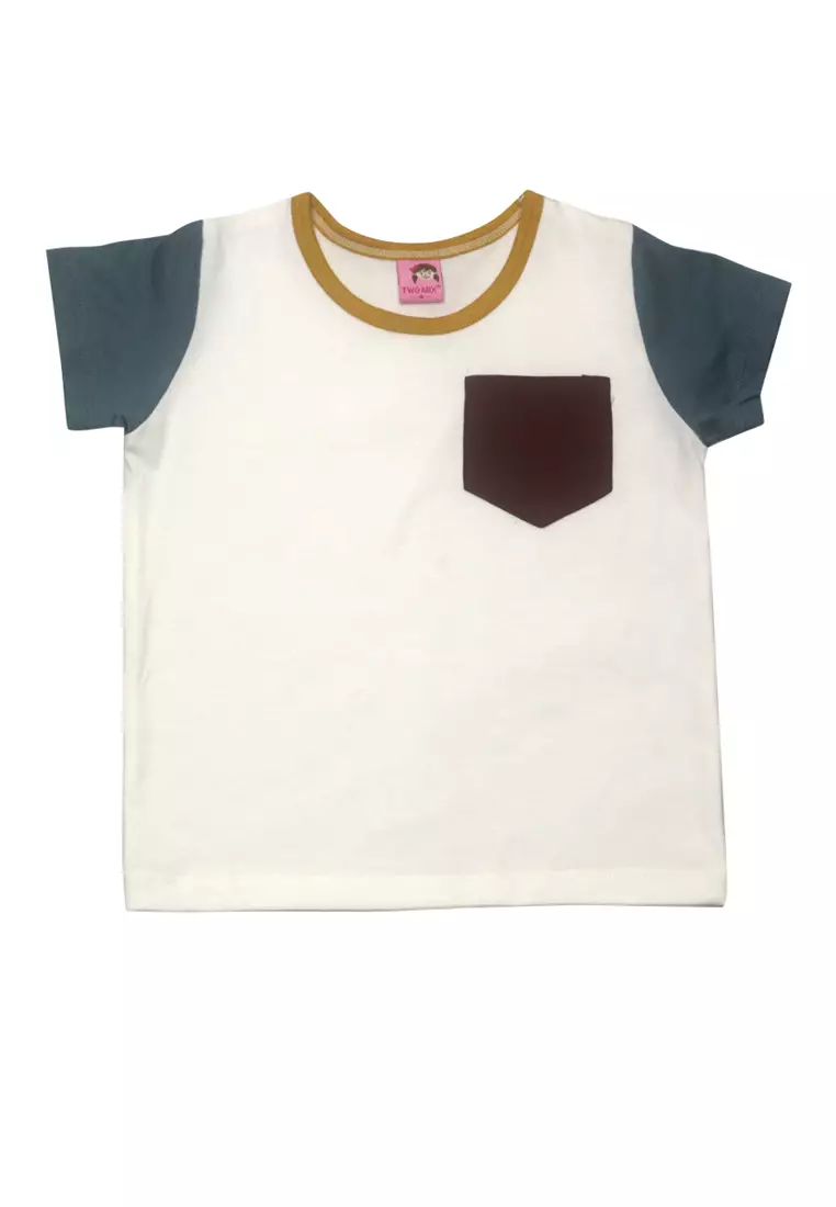 TWO MIX - Kaos Anak Katun Lengan Pendek - Short Sleeve Shirt with Pocket 4263