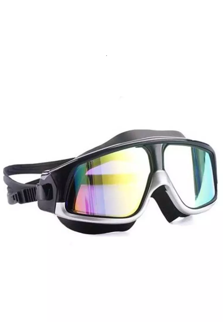 Qanic Kacamata Renang Diving Snorkling Large Frame Anti Fog UV Protection Material Silicone ORIGINAL
