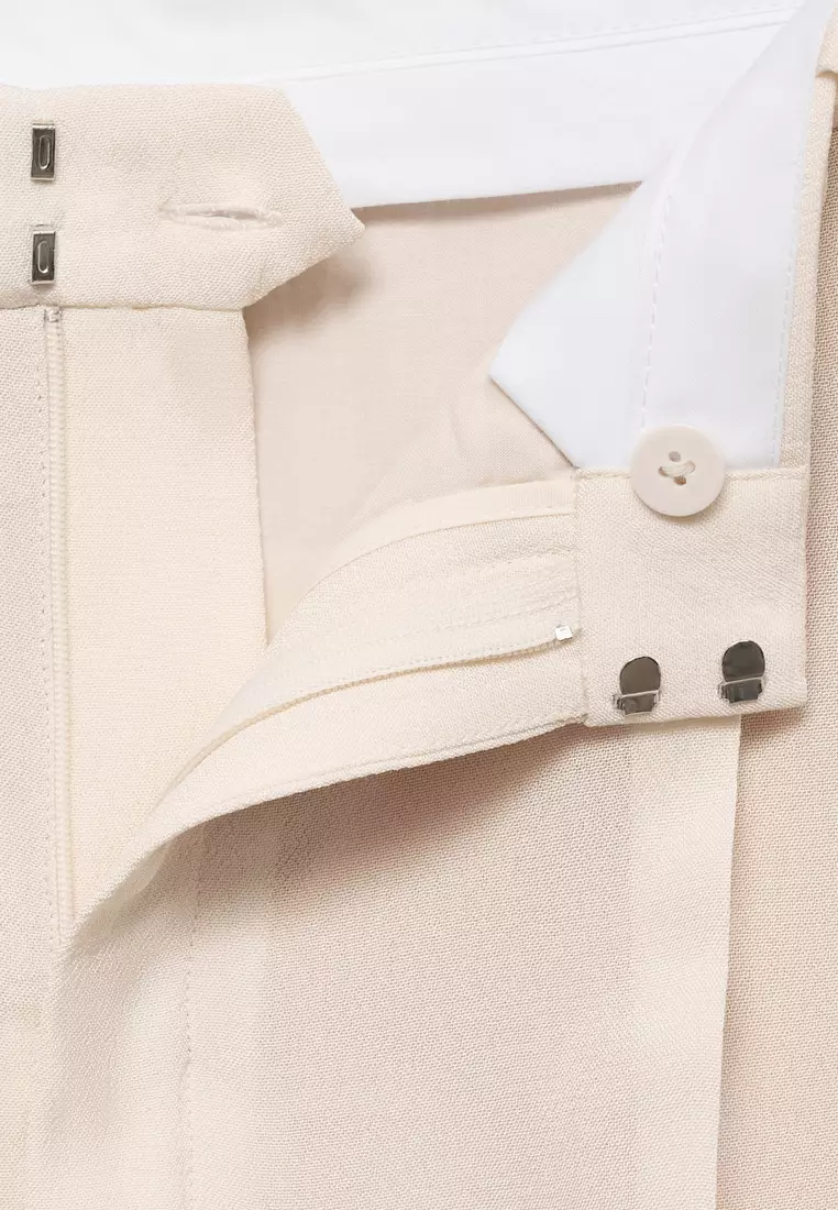 Straight-Fit Suit Trousers