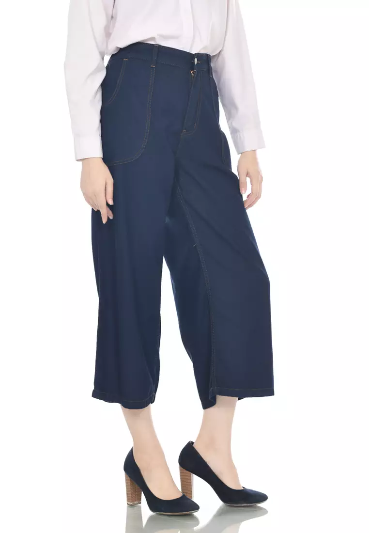 Kulot Denim Palazo Dark Blue 272301