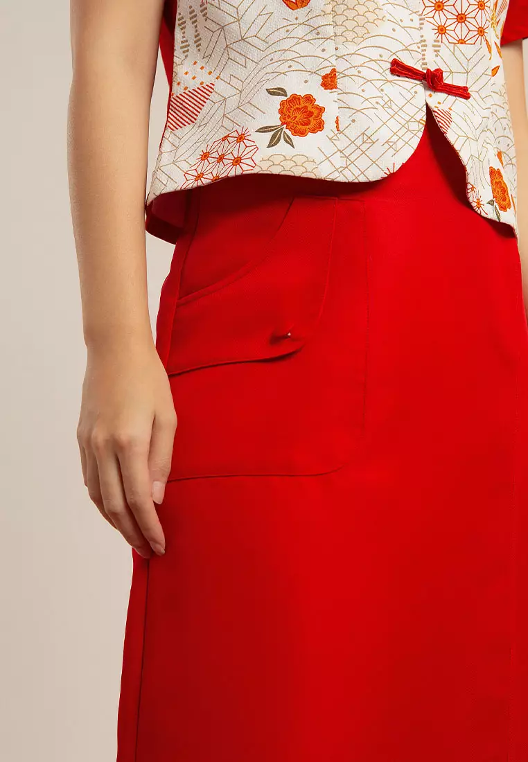 Minimal Melvee GWYN Skirt Red