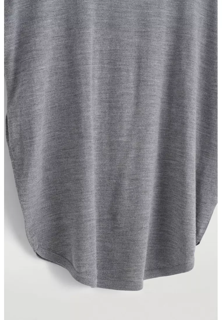 CIRCLE-CUT MERINO WOOL TOP