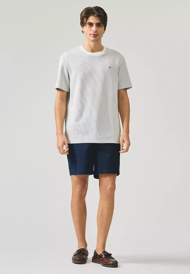 Regular Fit T-Shirt In Textured Knit