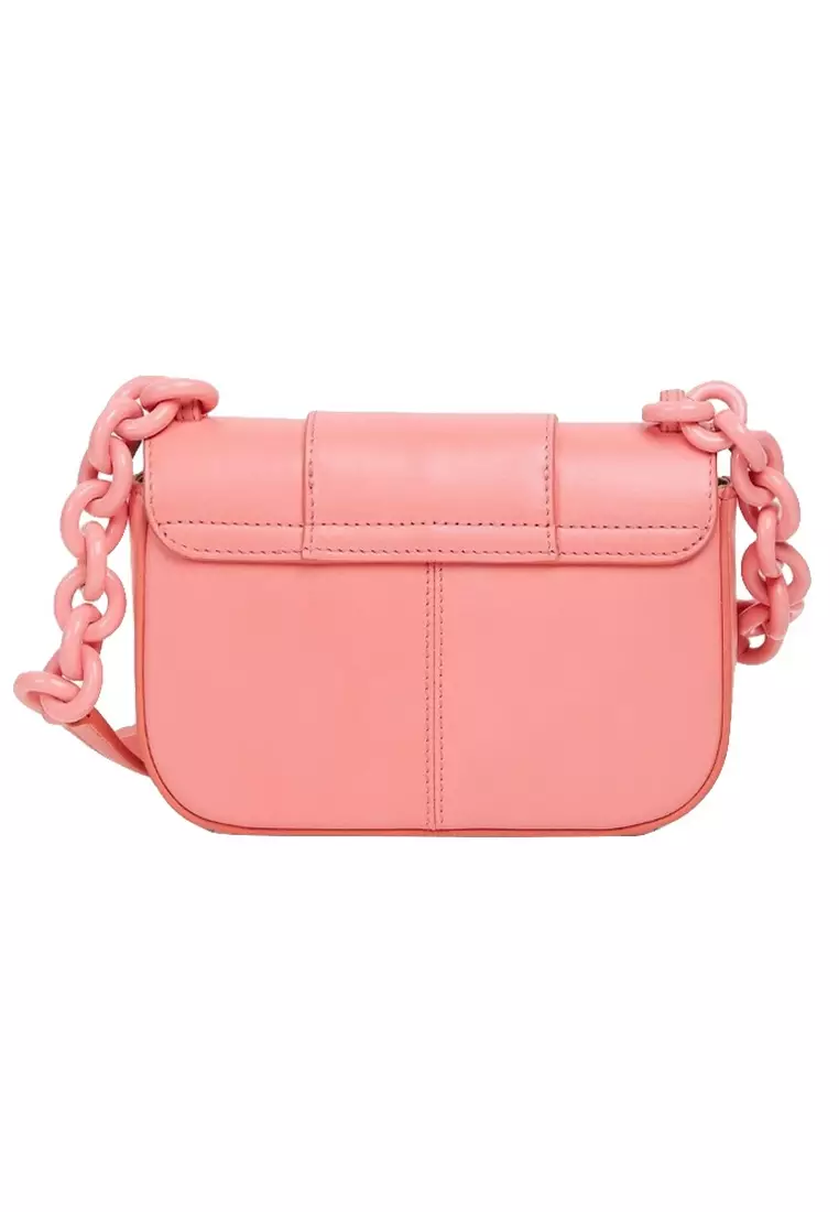 Hana Chain Crossbody Bag for Women in Sunset Pink