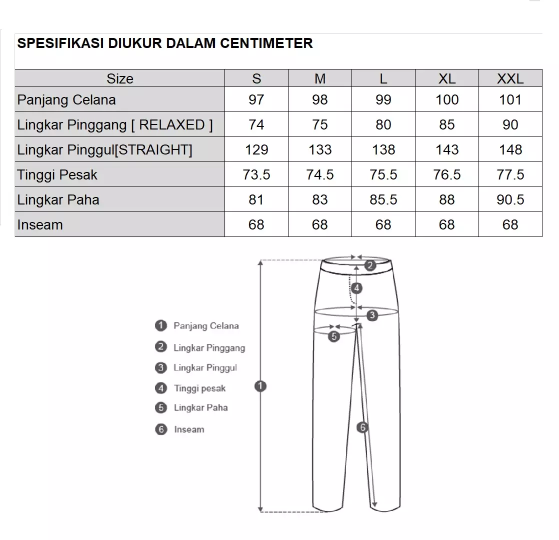 MINIMAL - Rysha - Kulot Lebar Motif Paisley - White Colour White