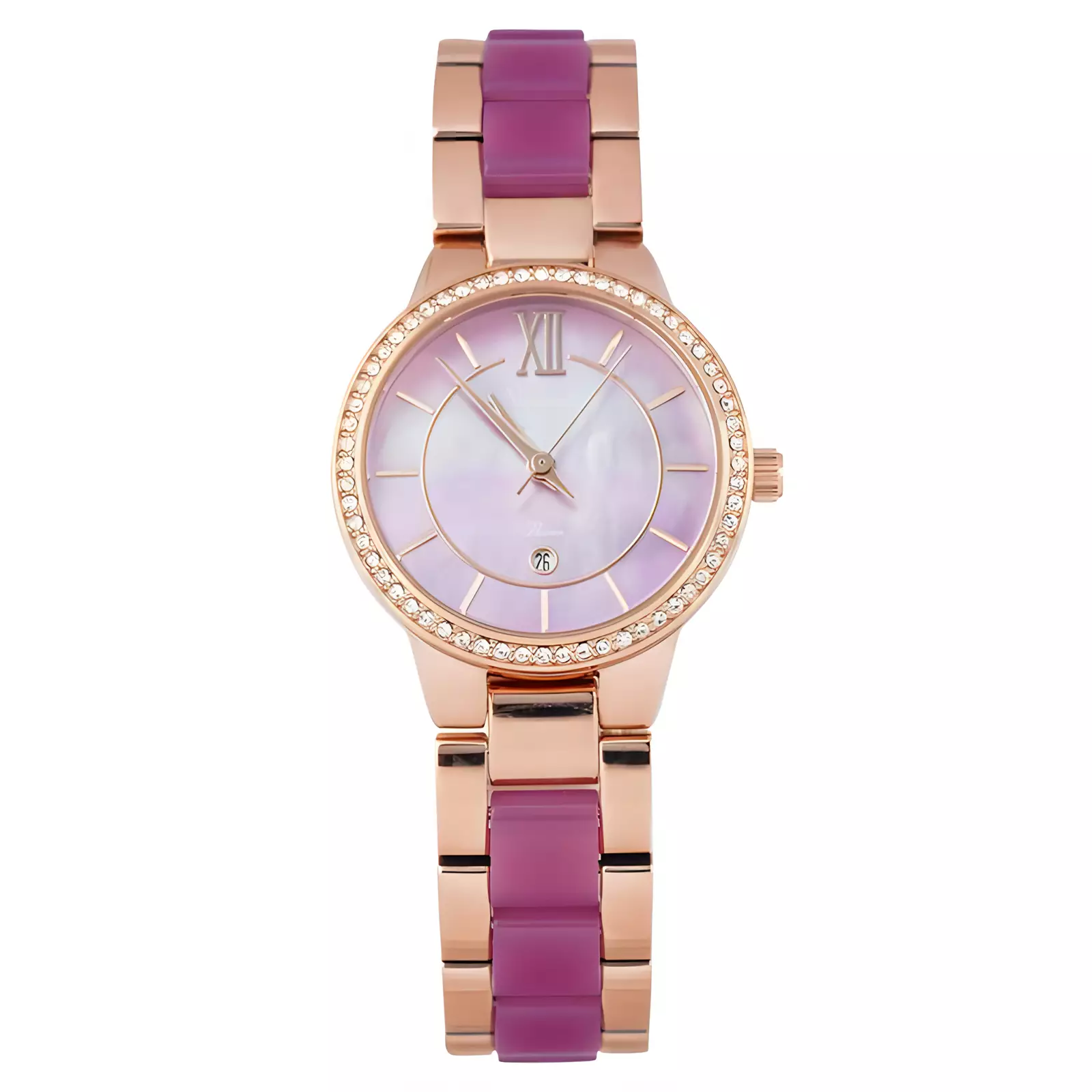 Jam Tangan Analog Wanita - Passion Series - Rose Gold Purple - Stainless Steel - 2A94 LDBRGPU