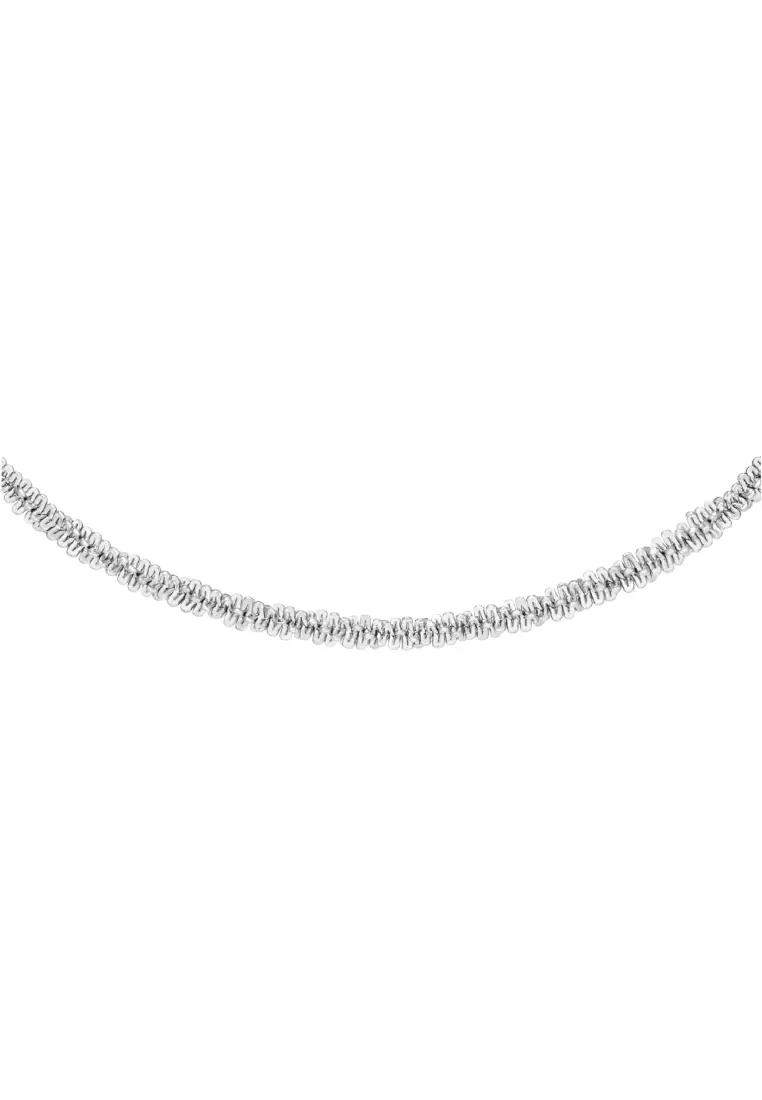 Elan Twisted Chain Bracelet - Silver - Stainless Steel Chain Bracelet  - Staple Jewelry - DW official