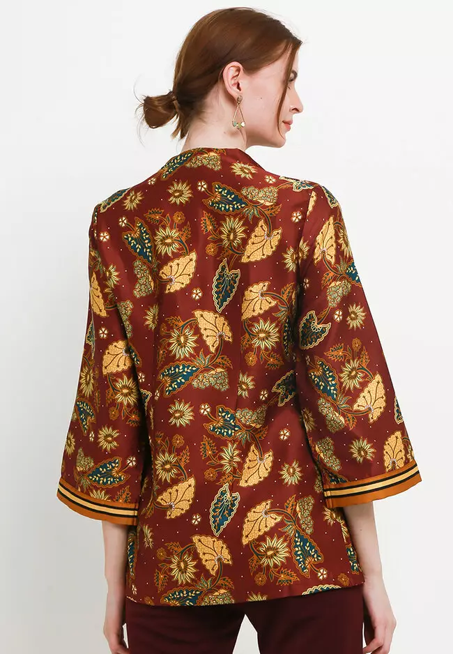 Blouse Batik Daun Keladi