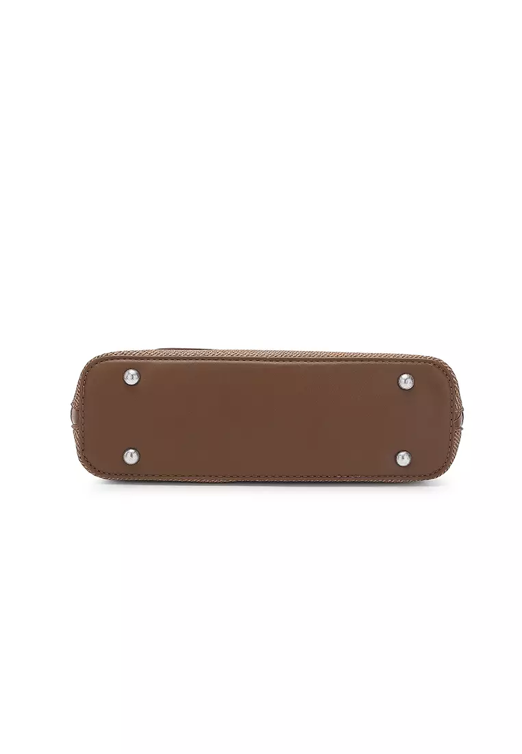 Women's Top Handle Bag / Sling Bag / Crossbody Bag - Brown