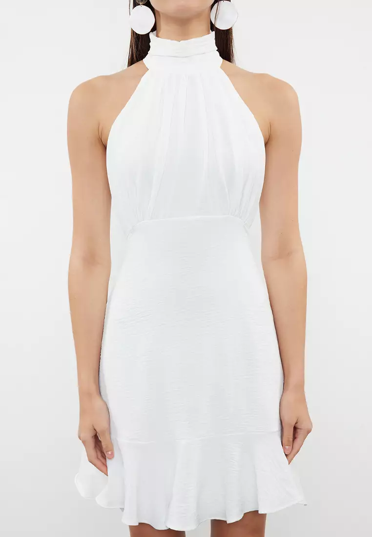 High Neck Mini Dress