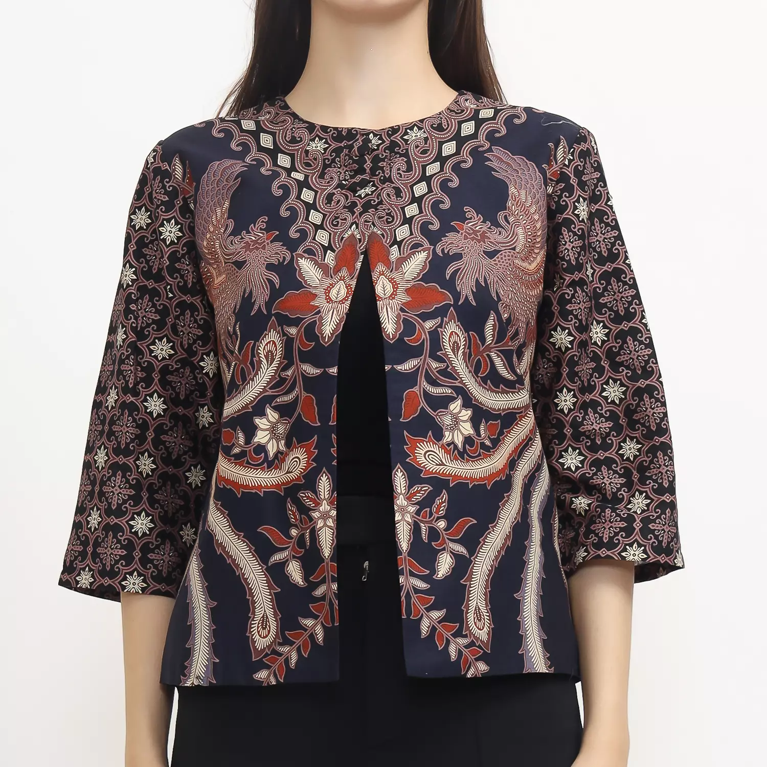Blazer Batik Wanita - Bhatara Batik Tasya - Atasan Batik Modern Lengan Panjang