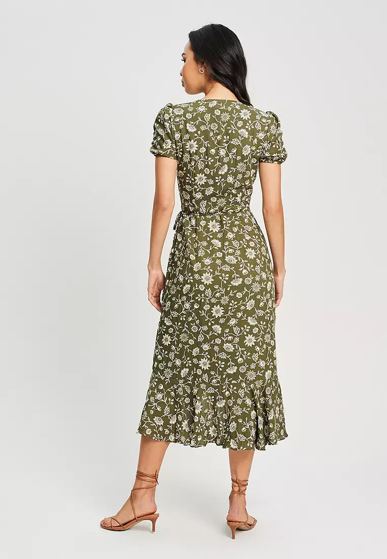 The Fated Zenith Wrap Midi Dress 2023 Buy The Fated Online ZALORA