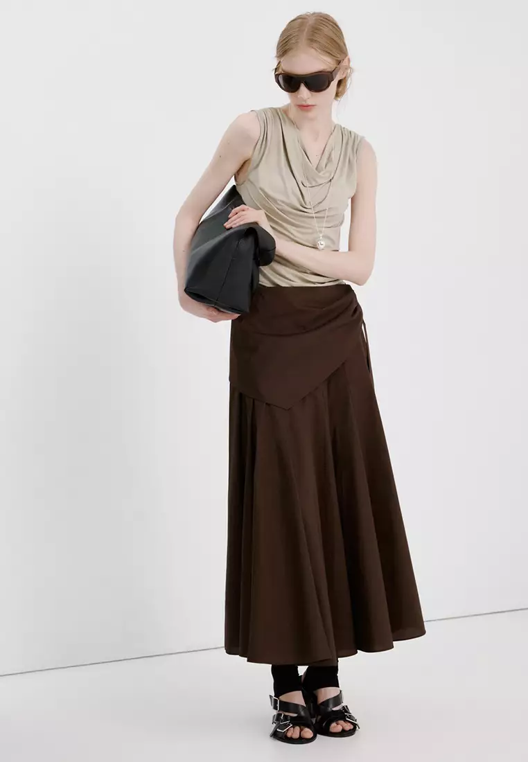 Draped Fitted Top