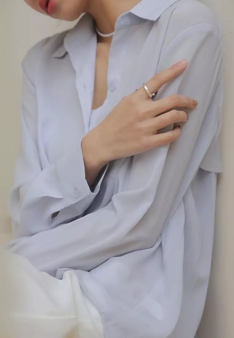 Panel Back Button Down Shirt