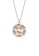 Les Georgettes by Altesse Les Georgettes Girafe Rose Gold 16mm Necklace with Black & White leather D256EAC9D58E81GS_2
