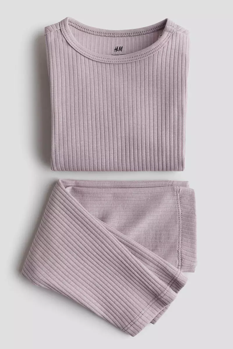 Ribbed cotton set