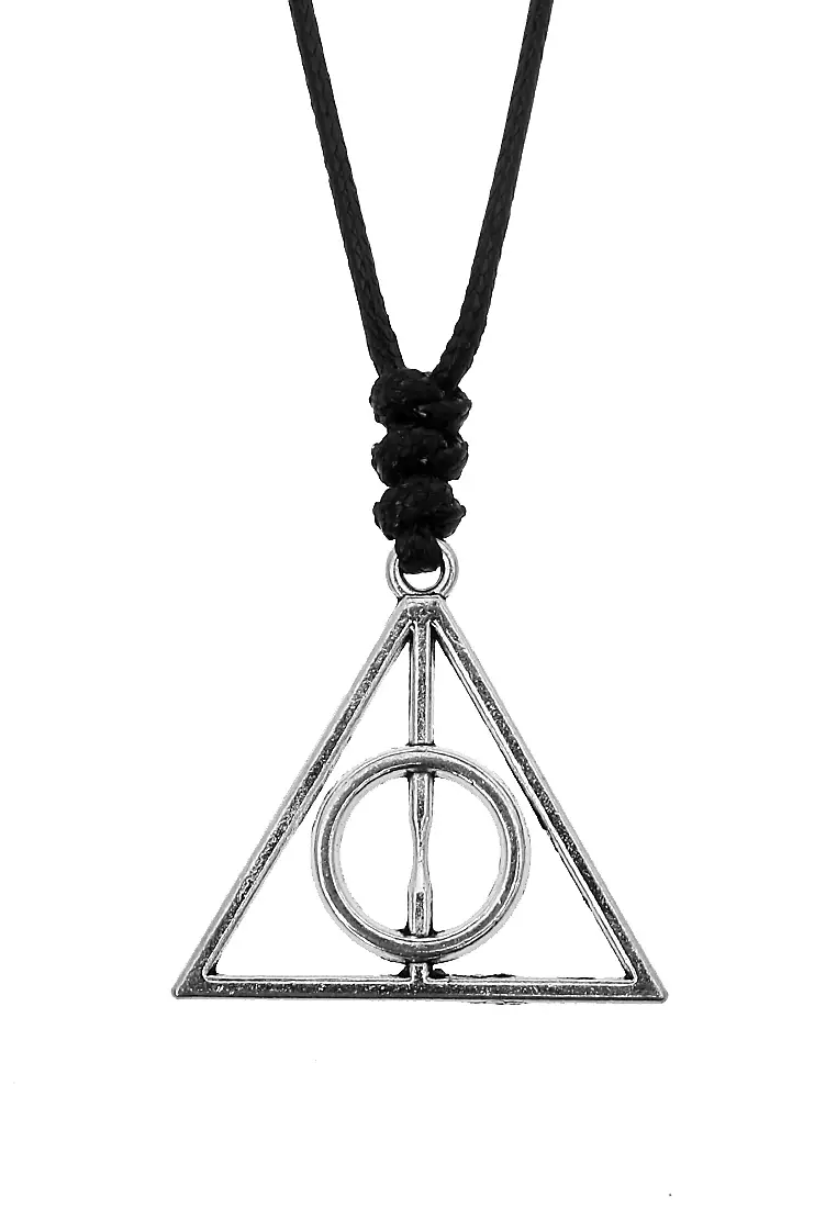 Bembs Necklace Kalung Men Motif Segitiga Material Titanium ORIGINAL - Black