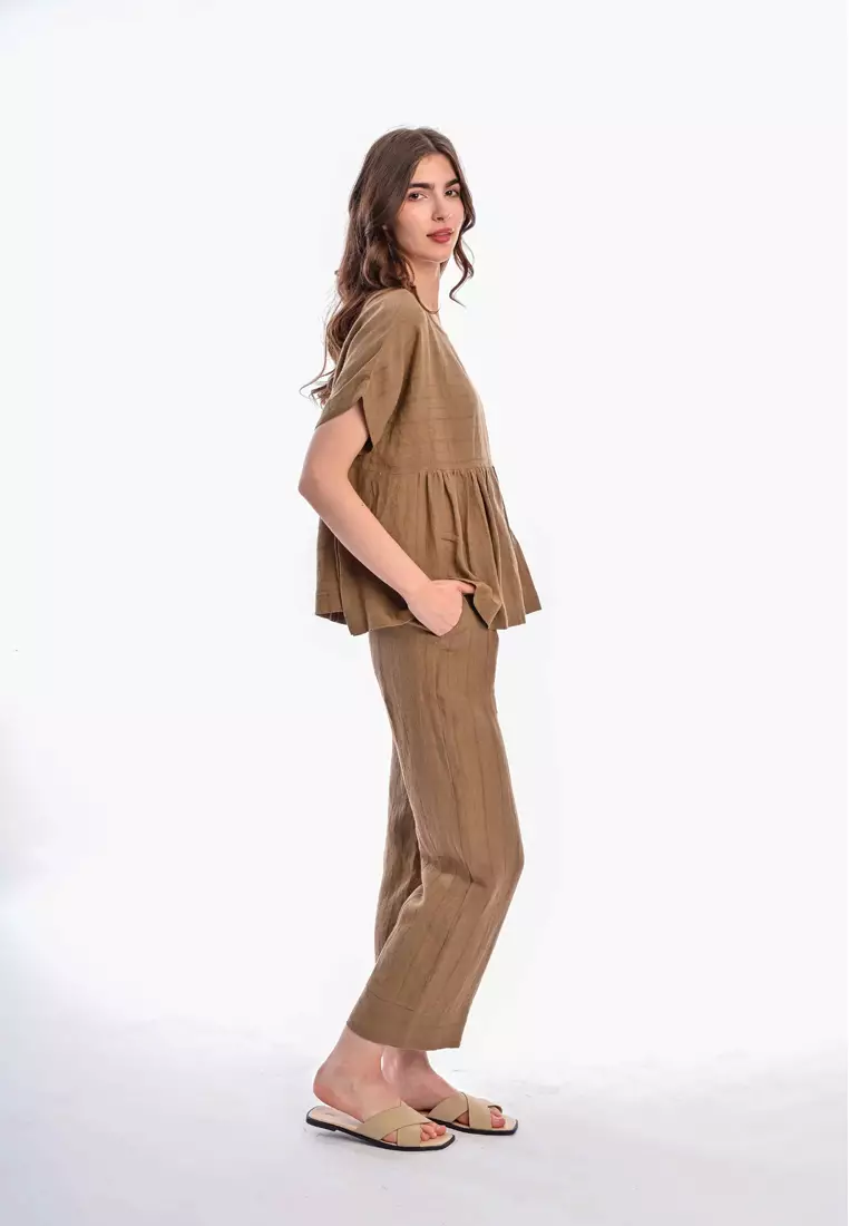 East India Company - Meta Kimono Linen Blouse