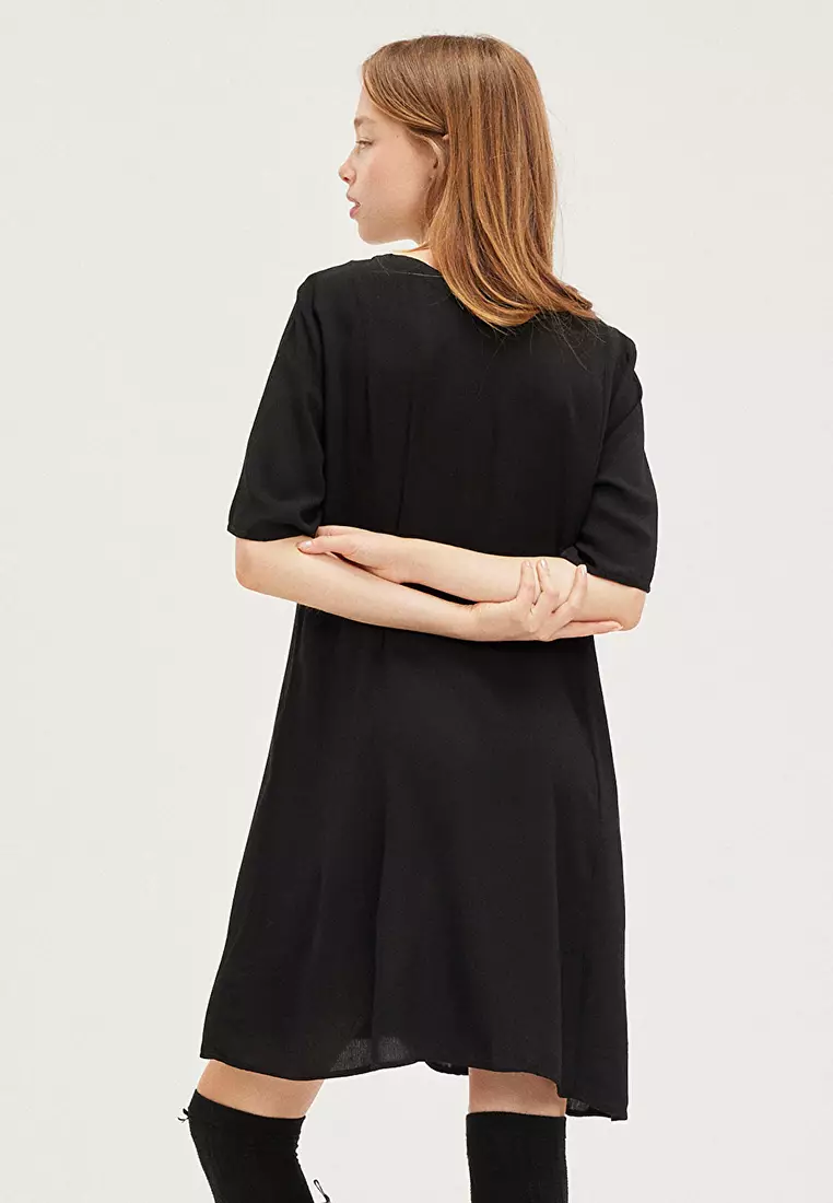 Buy Monki Mini V-Neck Dress Online | ZALORA Malaysia