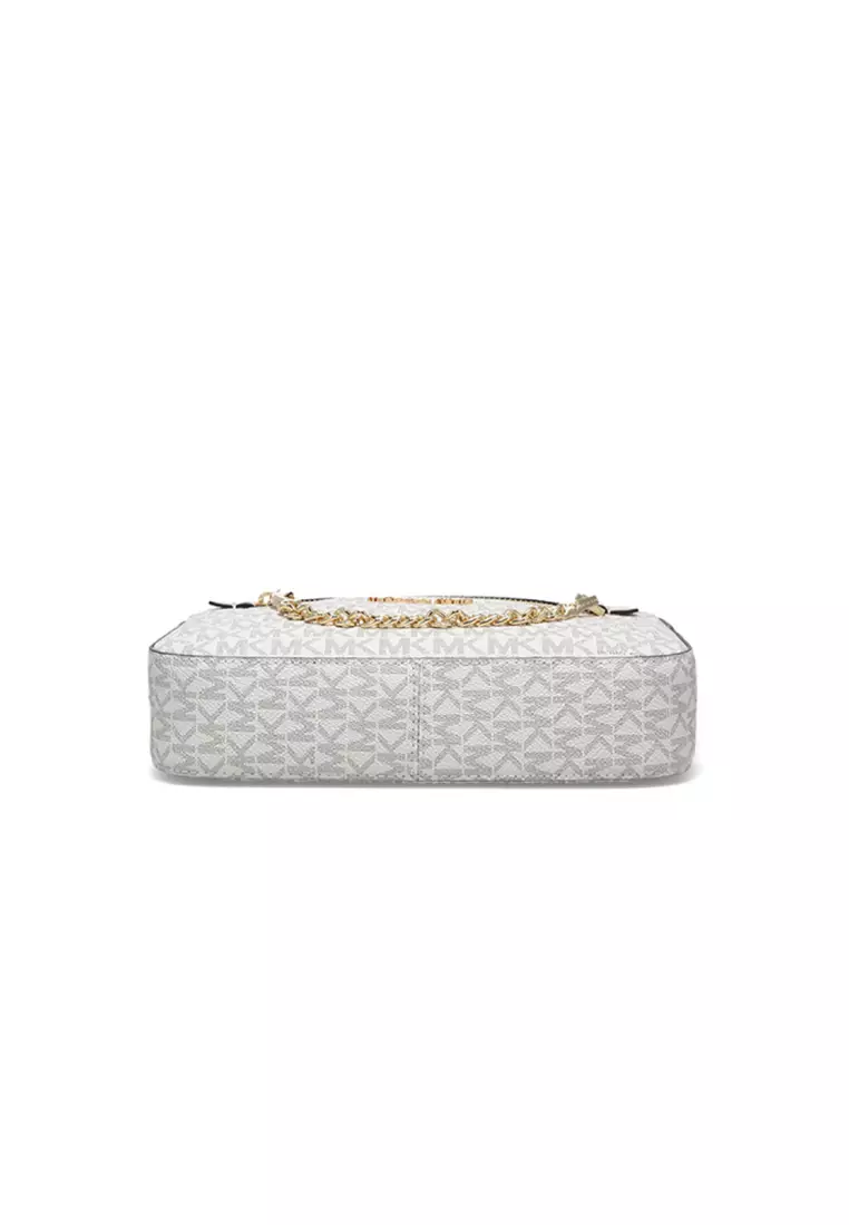 Jet Set Large Logo Crossbody Bag In Powder Blush 35S1GTTC9B