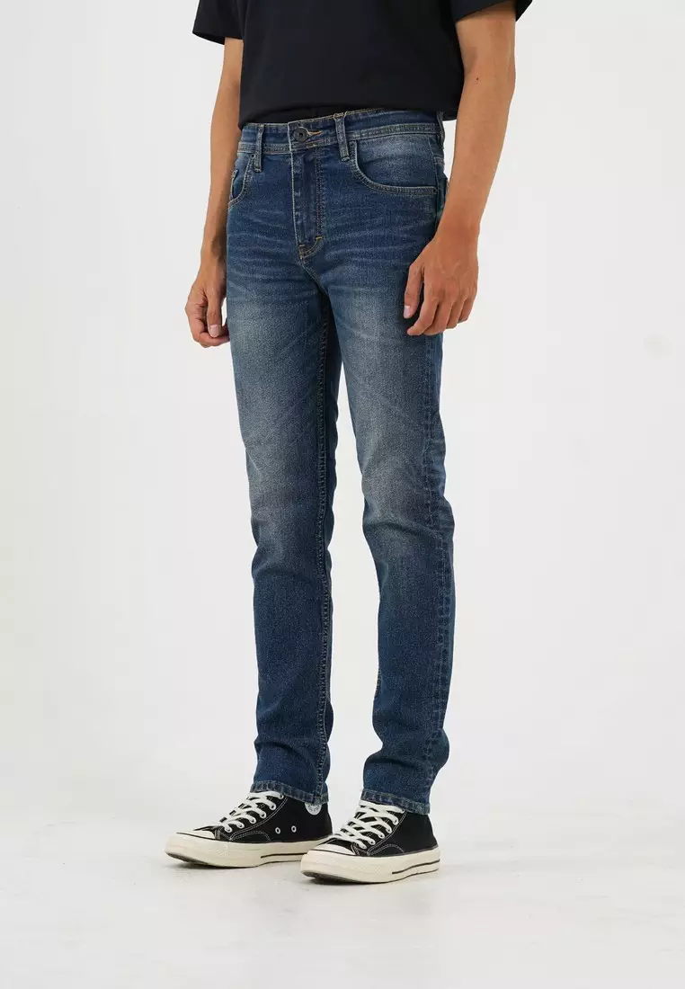 Greenlight Men's Long Wash Denim Pants Regular Fit Jeans Benhill OL-C011124