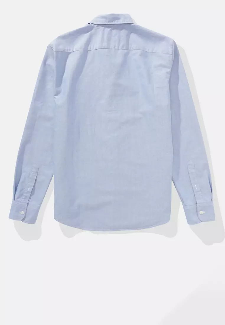 Button Down Solid Oxford W Eagle Shirt