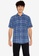 Only & Sons blue Nori Short Sleeves Check Cord Shirt BC471AA57E3565GS_1