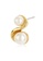 estele gold Estele Gold Plated Pearl Stud Earrings For Women 7957FAC0010D03GS_2