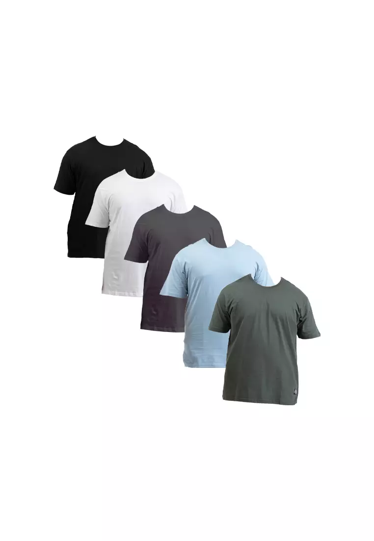 Forest Plus Size T Shirt Men 100% Cotton Soft Unisex Round Neck Big Size Plain Tee | PL23585-01Black