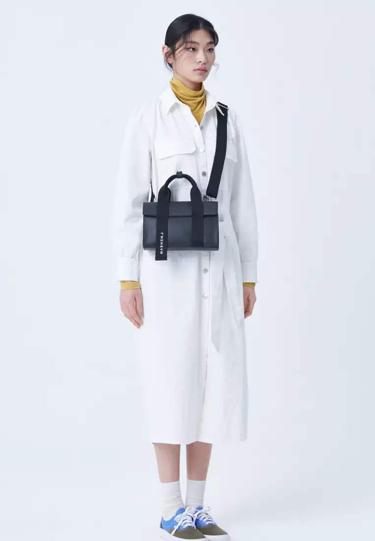 LUDY Vegan Leather Crossbody Bag All Black