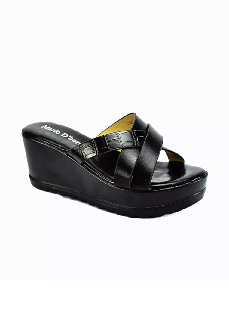 Discount on Mario D' boro Runway  shoes - SKU: Women's Wedge Sandals LX 26590 Black C51