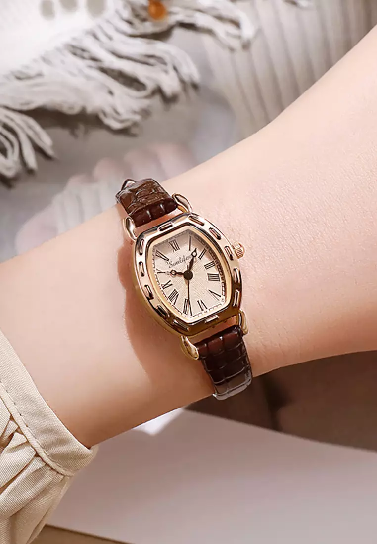 Jam Tangan Wanita 3345 Antik Korea Panggilan Mini Original Jam Tangan Cewek allbrown