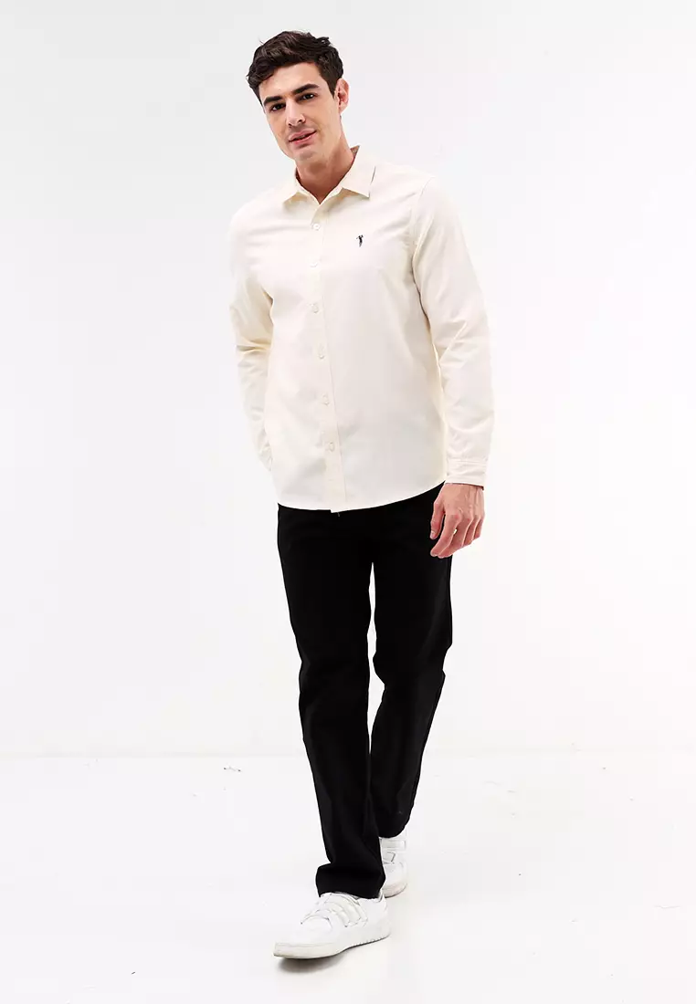 Woven Polo Long Sleeve