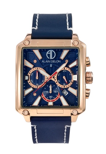 Buy Alain Delon Alain Delon Men Chronograph Watch Ad458 1582c Online Zalora Malaysia