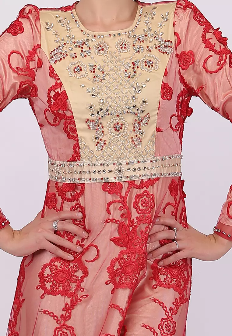 Bibiq Gamis Tile Bordir