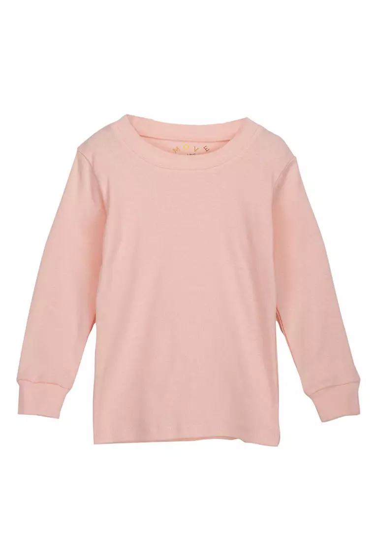 Move Two-Piece Long Sleeves Pajama Set For Girls