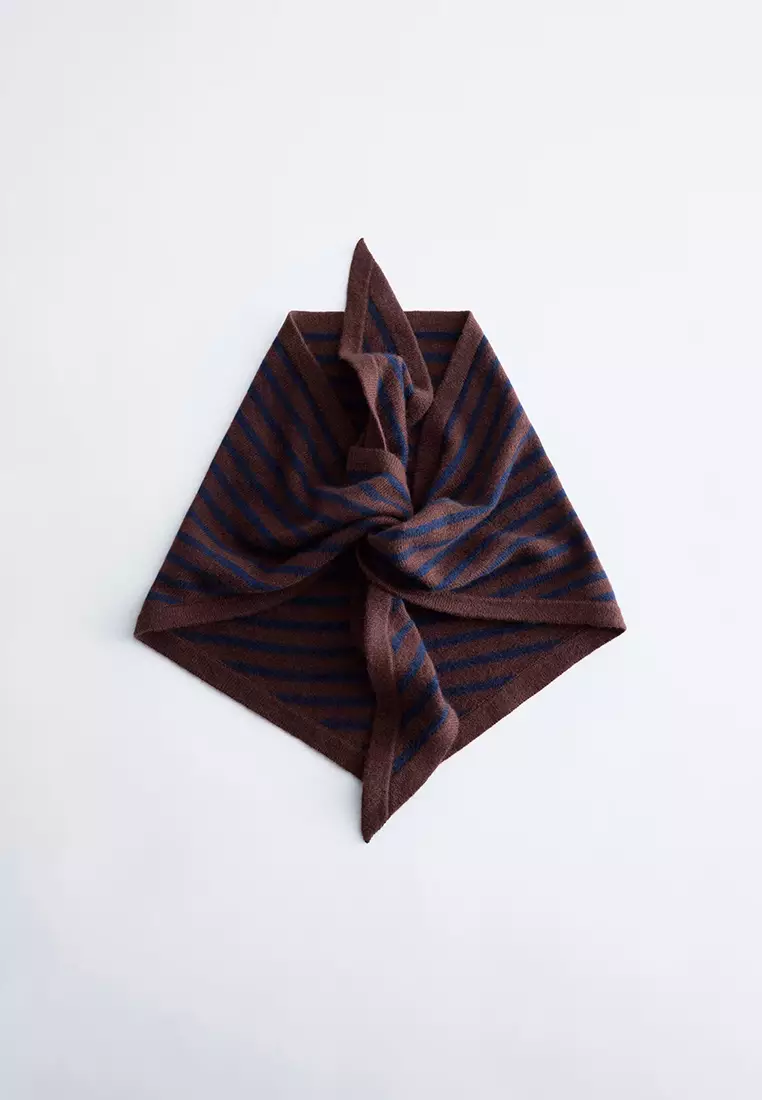 Silk-Cashmere Triangle Scarf