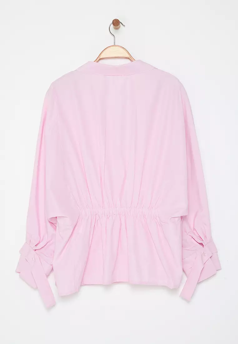 Plus Size Gathered Back Blouse