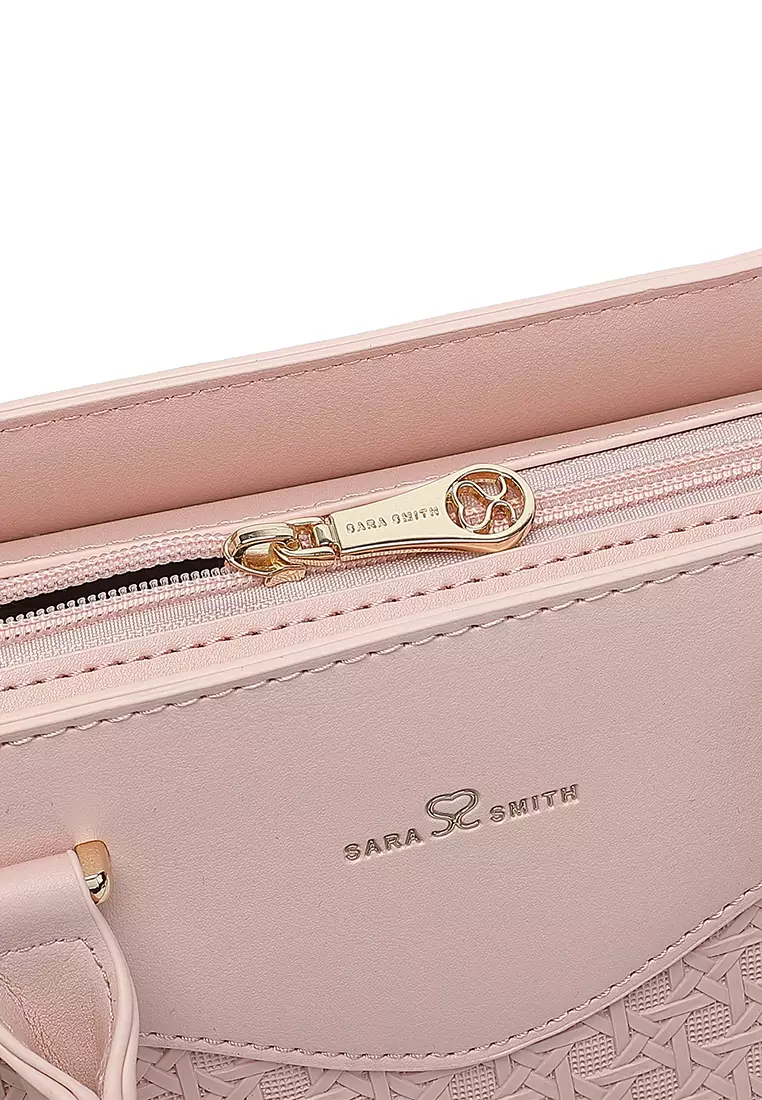 Women's Top Handle Bag / Sling Bag / Crossbody Bag - Pink