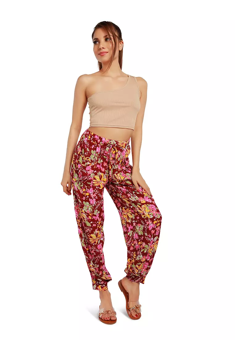 Floral Printed Harem Pants