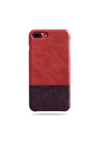 crimson red wine purple iphone 8 plus iphone 7 plus leather case