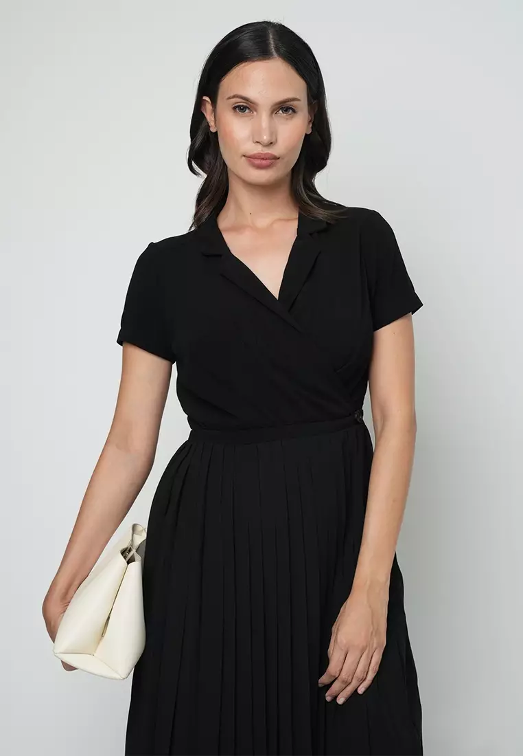 Buy Apple Eve Corinne Pleated dress 2025 Online ZALORA Philippines