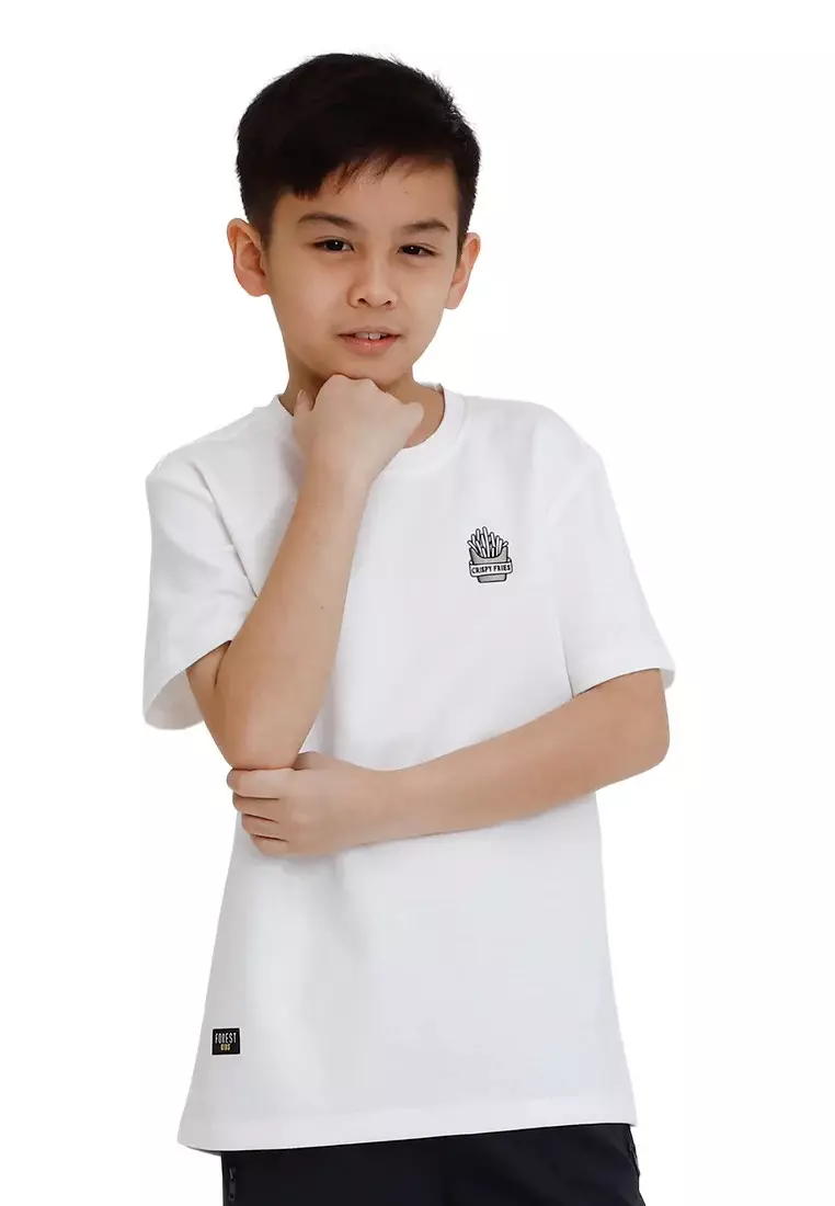 Forest Premium Cotton 220gsm Oversized Tee Family Kids - FK20318-18Cream