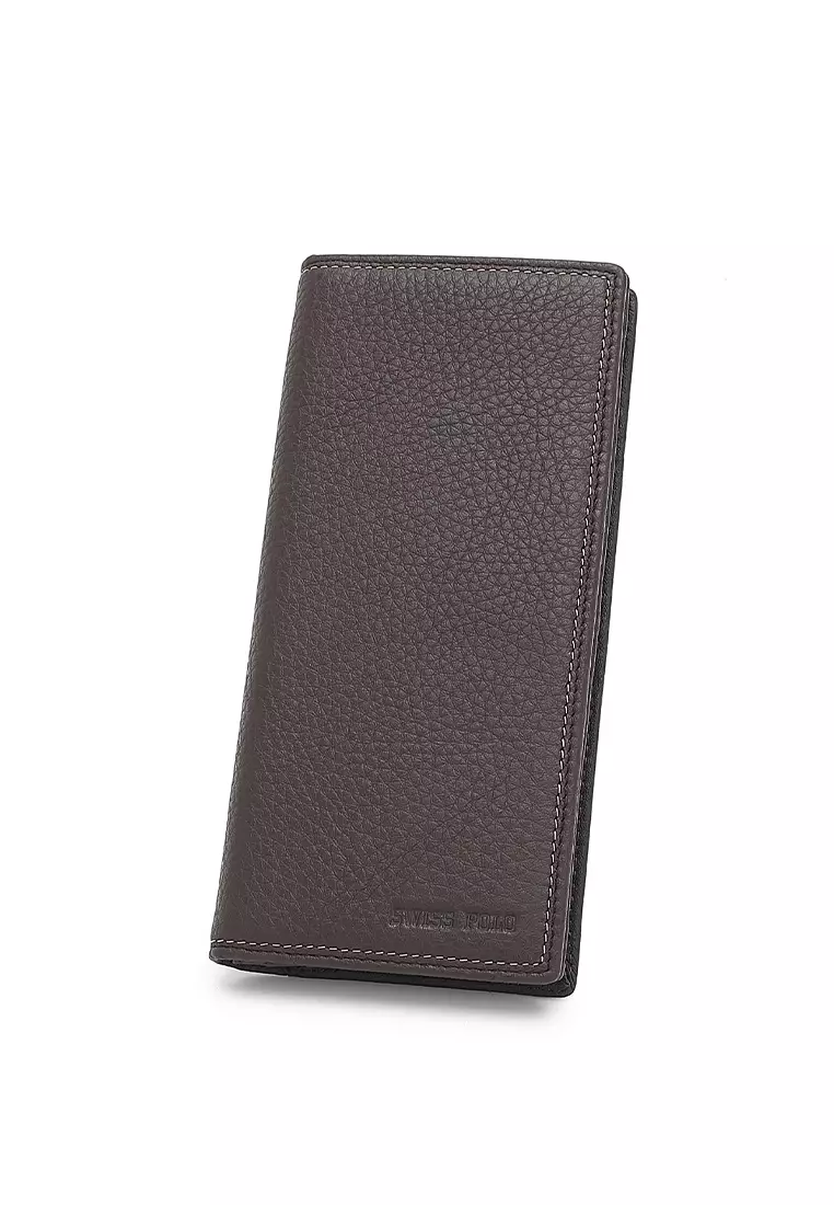 Genuine Leather RFID Long Wallet (Dompet Panjang Kulit Asli RFID Pria) - Hitam
