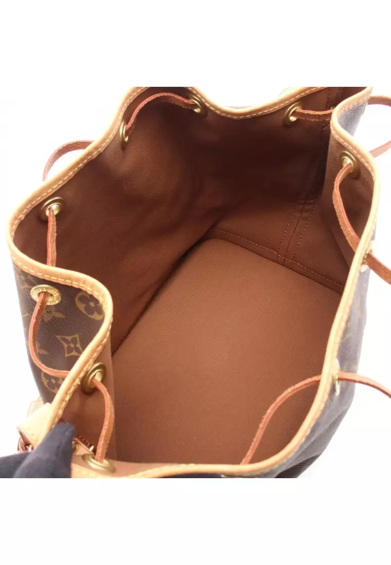 Pre-Loved Louis Vuitton Peti Noe monogram Shoulder bag PVC leather Brown