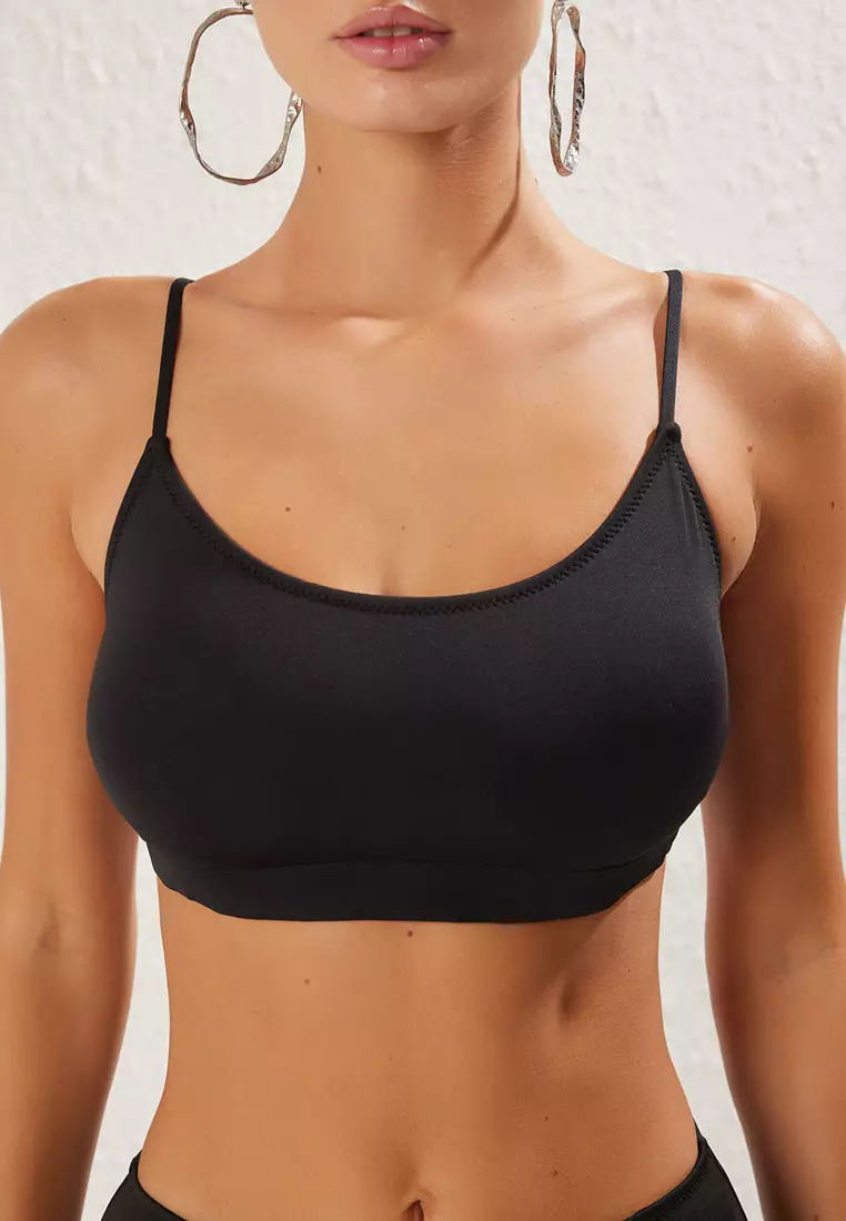 Black Bralette Bikini Top