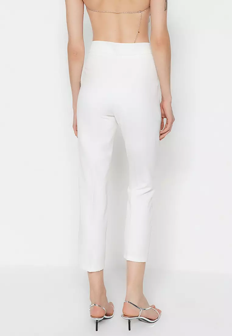 Buy White Trousers & Pants for Women by TRENDYOL Online