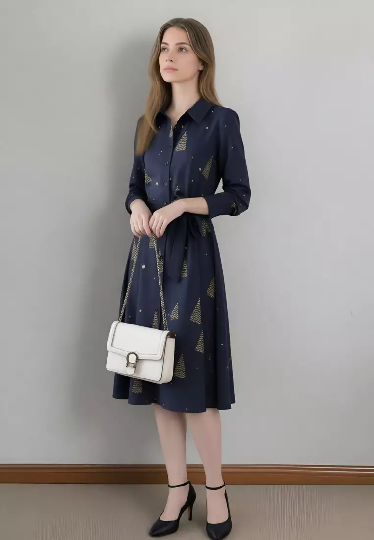 Printed Slim One Piece Dress