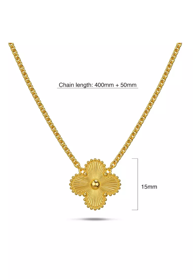 Golden Clover Necklace
